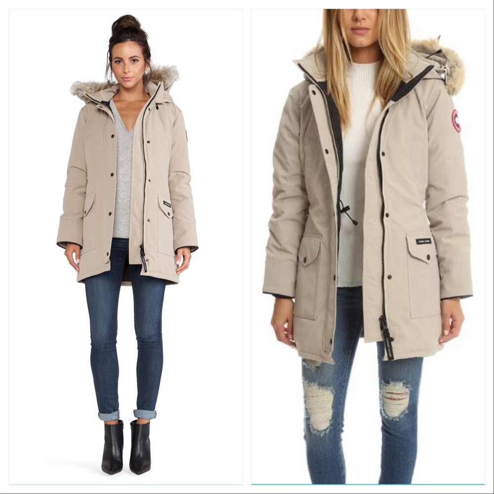 Canada Goose Trillium Parka Coyote Fur Trim XS ❤️